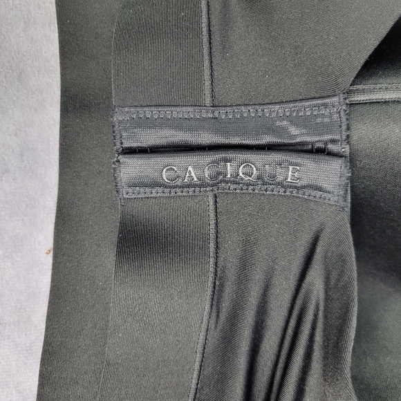 Cacique Lightly‎ Lined No Wire  Black Bra size 42DDD - Picture 4 of 10